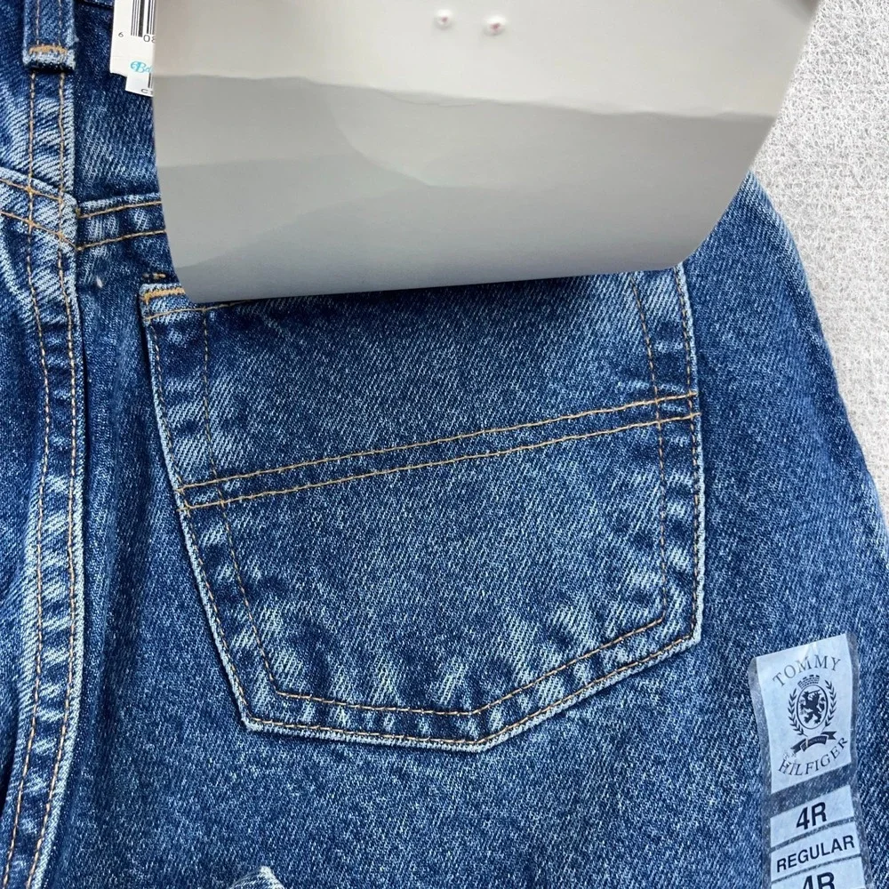 Vintage Tommy Hilfiger Jeans Women 4 Relaxed Fit Straight Baggy 90s Deadstock